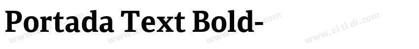 Portada Text Bold字体转换